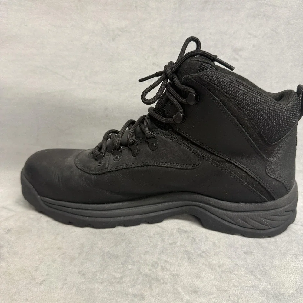 Timberland Boots Mens Size 11.5 Black Leather Waterproof Snow Outdoor 12122
